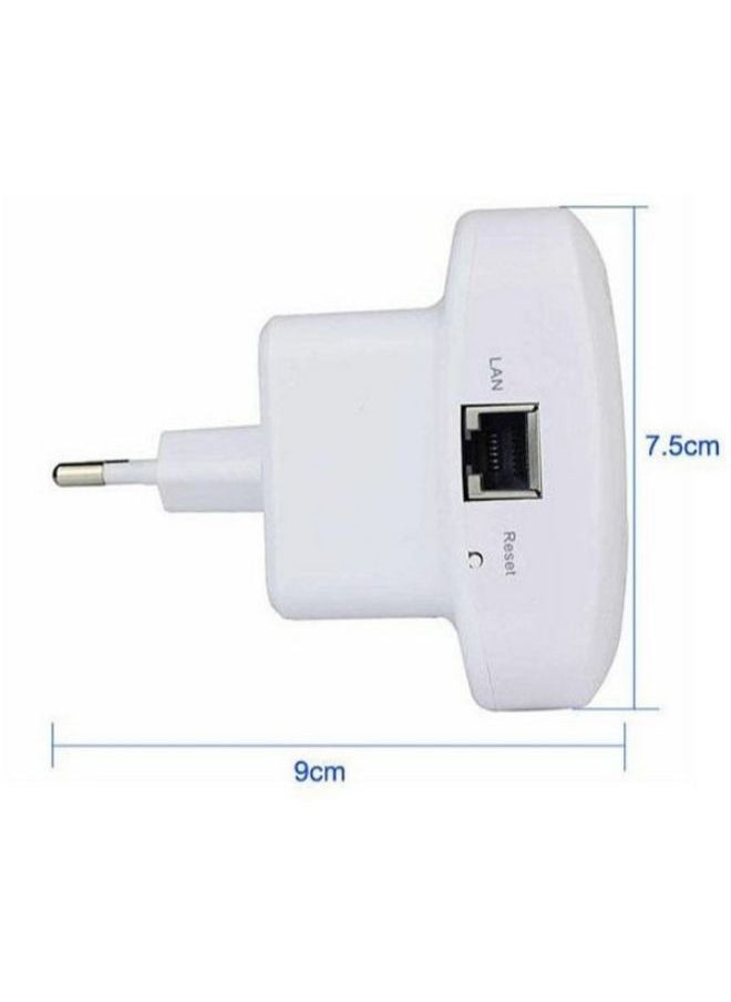 NIBEMINENT - Wireless-N Range Extender Wi-Fi Repeater reless Mbps White/Black - Image 1