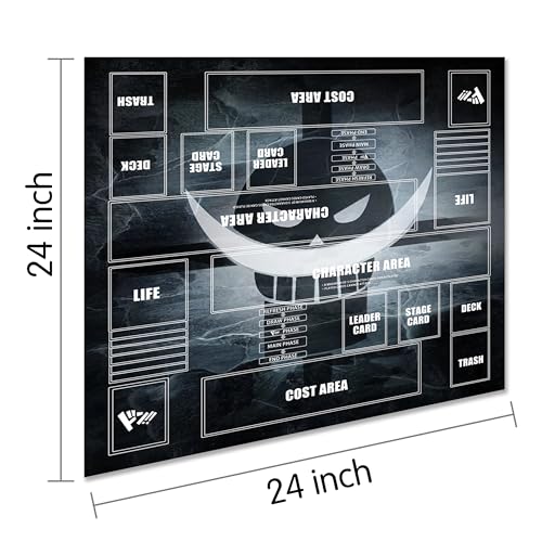 Extalas Playmat for One Piece Card Game for Two Players 24x24 inches with 4Pocket Card Binder Set and 400 Card Capacity Smell - Image 5