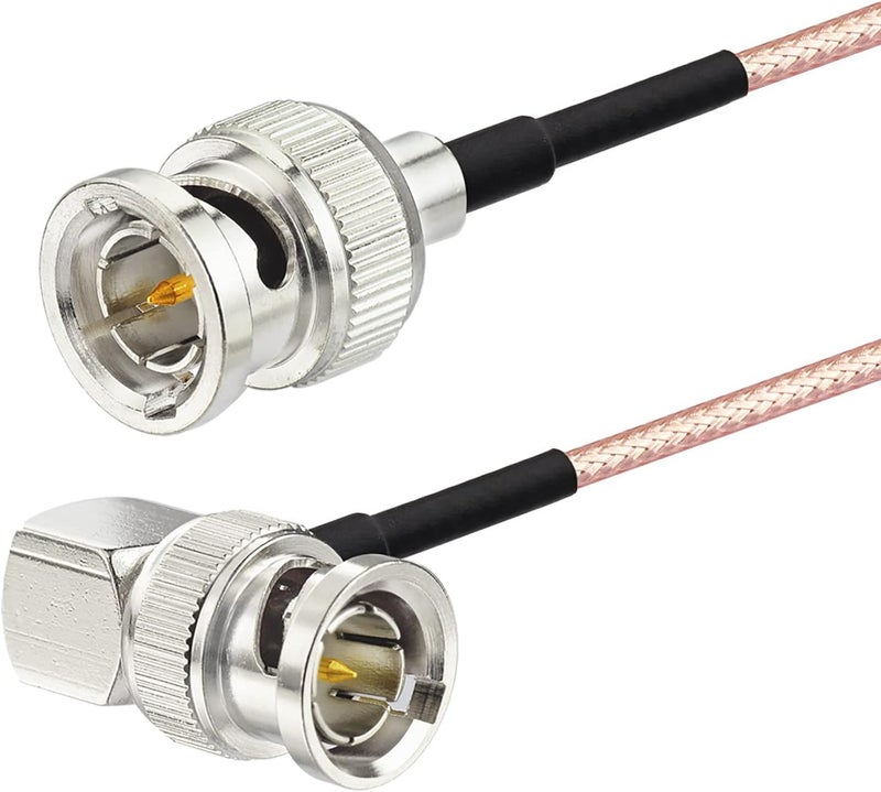 Superbat HD-SDI 3G SDI Cable BNC Male to Right Angle BNC Male 75 Ohm RG179 Jumper Cable 3ft for Surveillance Camera System CCTV/DVR Cables 2-Pack - Image 3