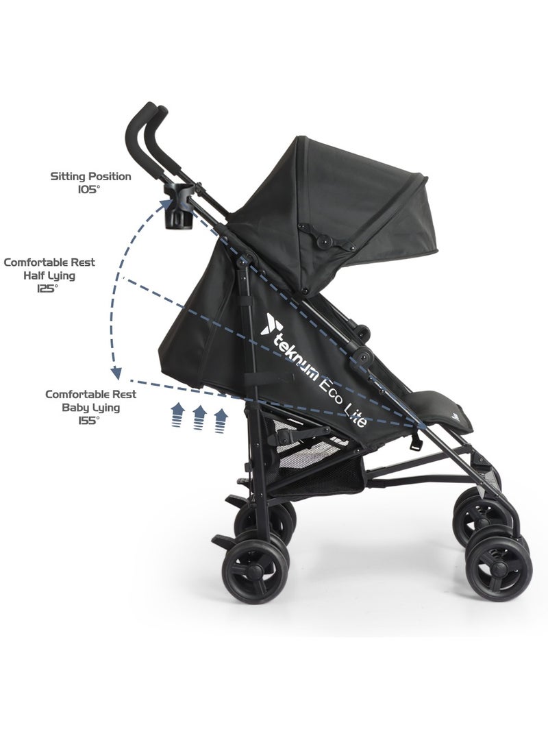 TEKNUM TEKNUM Eco Lite 2 Stroller with Cup holder - Black  - Image 3