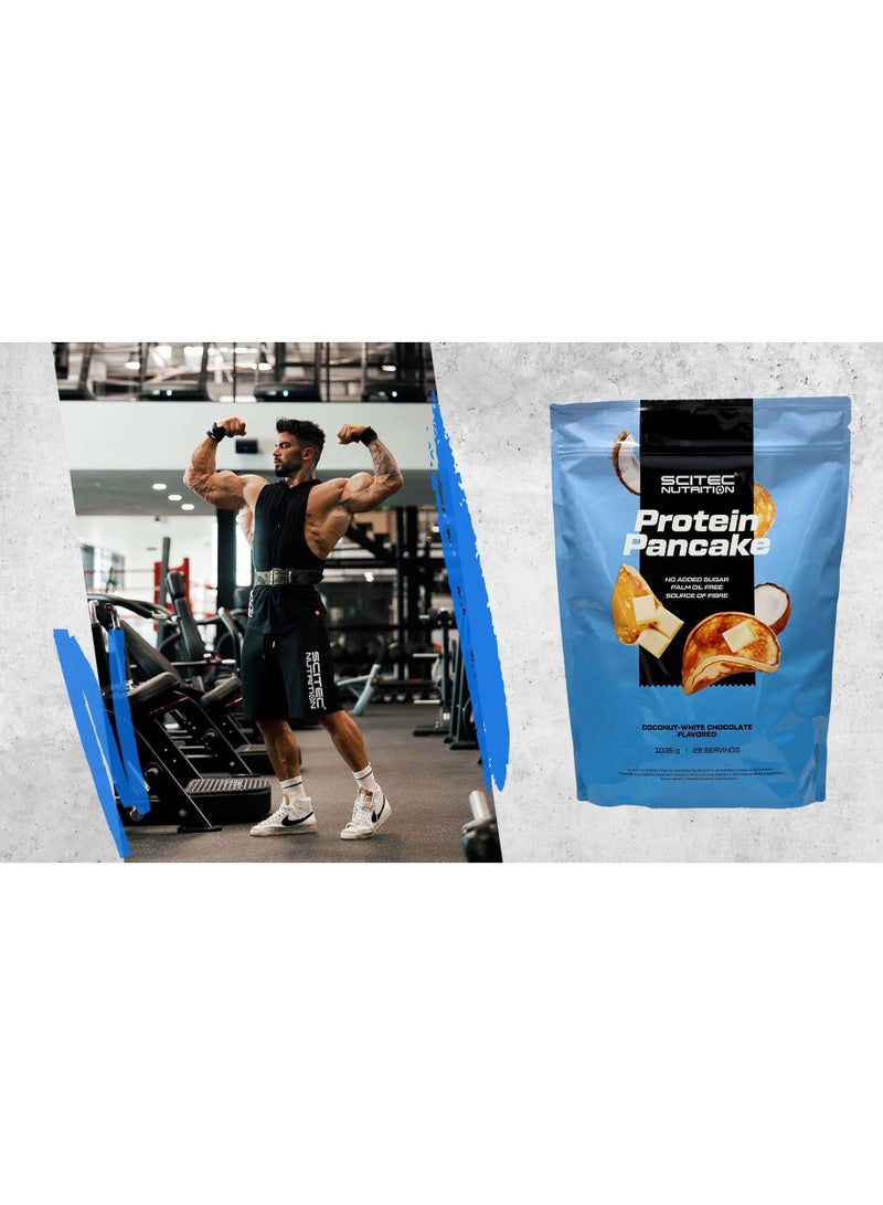 سيتيك نيوتريشن سايتك نيوتريشن بان كيك بروتين 1036 جرام بنكهة الشوكولاتة البيضاء وجوز الهند - Image 3