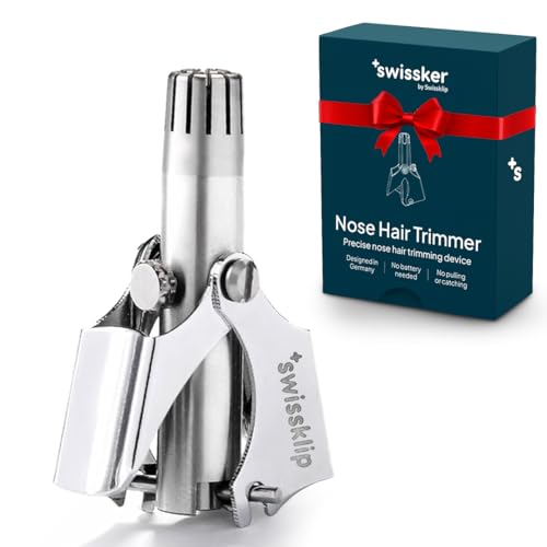 Swissklip Human Power Nose Hair Trimmer for Men | Manual Nose Hair Trimmer for Women I Stainless Steel Ear Hair Remover for Men & Women I Easy to Use Ear Hair Trimmers - Image 1