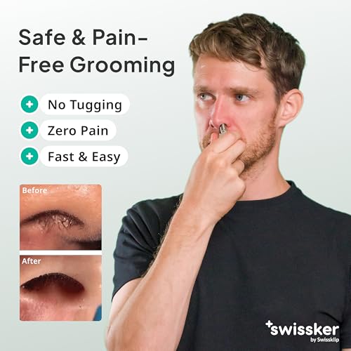 Swissklip Human Power Nose Hair Trimmer for Men | Manual Nose Hair Trimmer for Women I Stainless Steel Ear Hair Remover for Men & Women I Easy to Use Ear Hair Trimmers - Image 4