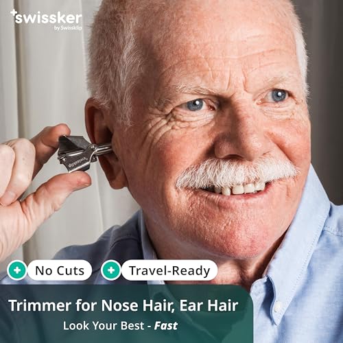 Swissklip Human Power Nose Hair Trimmer for Men | Manual Nose Hair Trimmer for Women I Stainless Steel Ear Hair Remover for Men & Women I Easy to Use Ear Hair Trimmers - Image 5