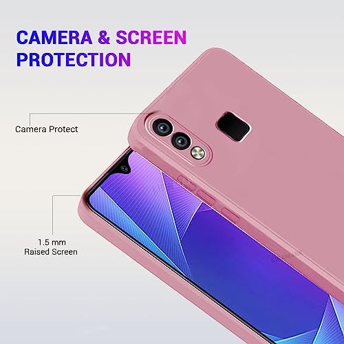 LIRAMARK Silicone Soft Back Cover Case for Vivo Y95 / Vivo Y93 / Vivo Y91 (Silicone Pink) - Image 4