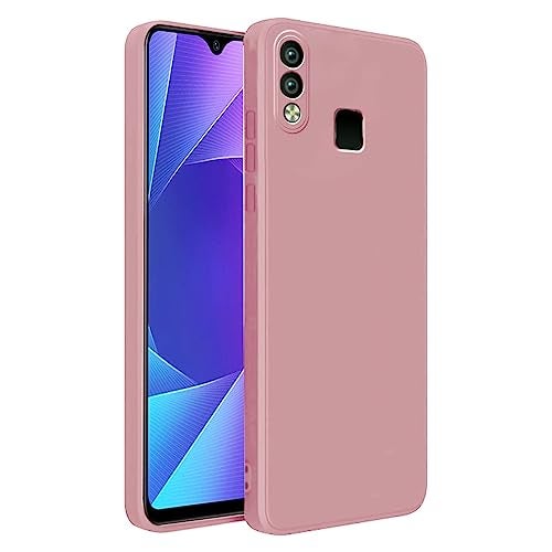 LIRAMARK Silicone Soft Back Cover Case for Vivo Y95 / Vivo Y93 / Vivo Y91 (Silicone Pink) - Image 1