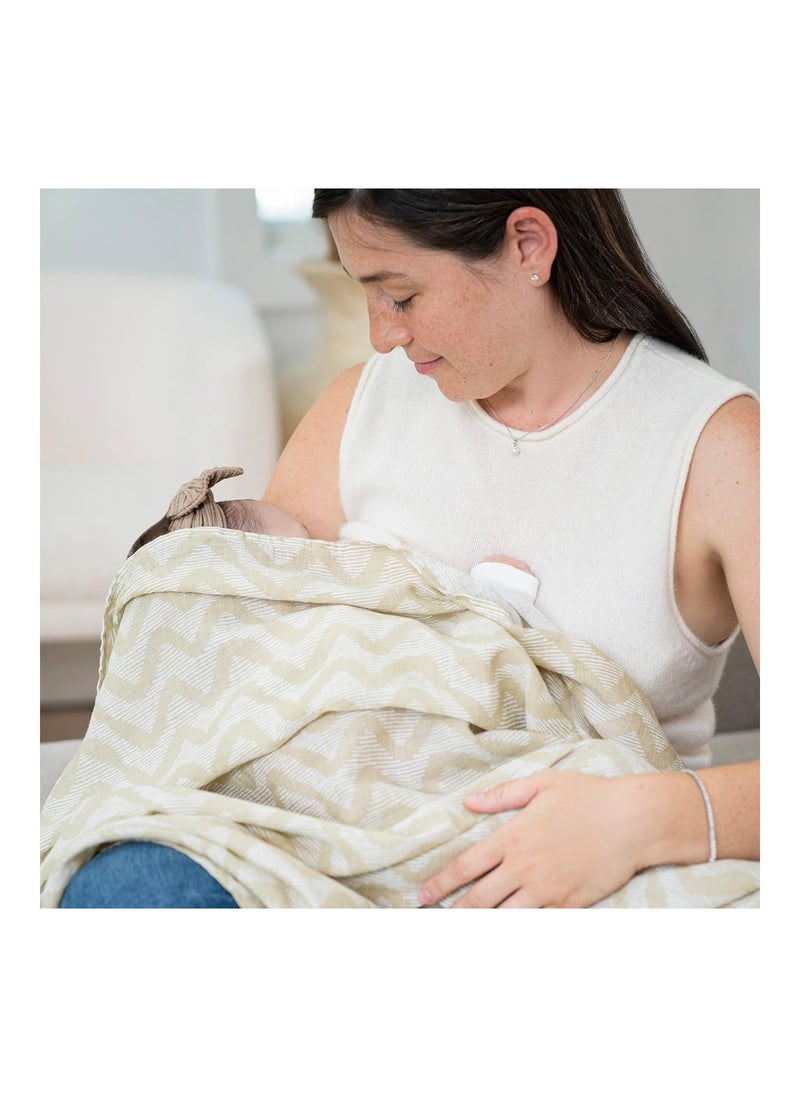 aden + anais - Essentials Muslin Swaddle Blankets For Baby Girls And Boys, Newborn Receiving Blanket For Swaddling, 100% Cotton Baby Swaddle Wrap, 4 Pack, Tanzania - Image 1