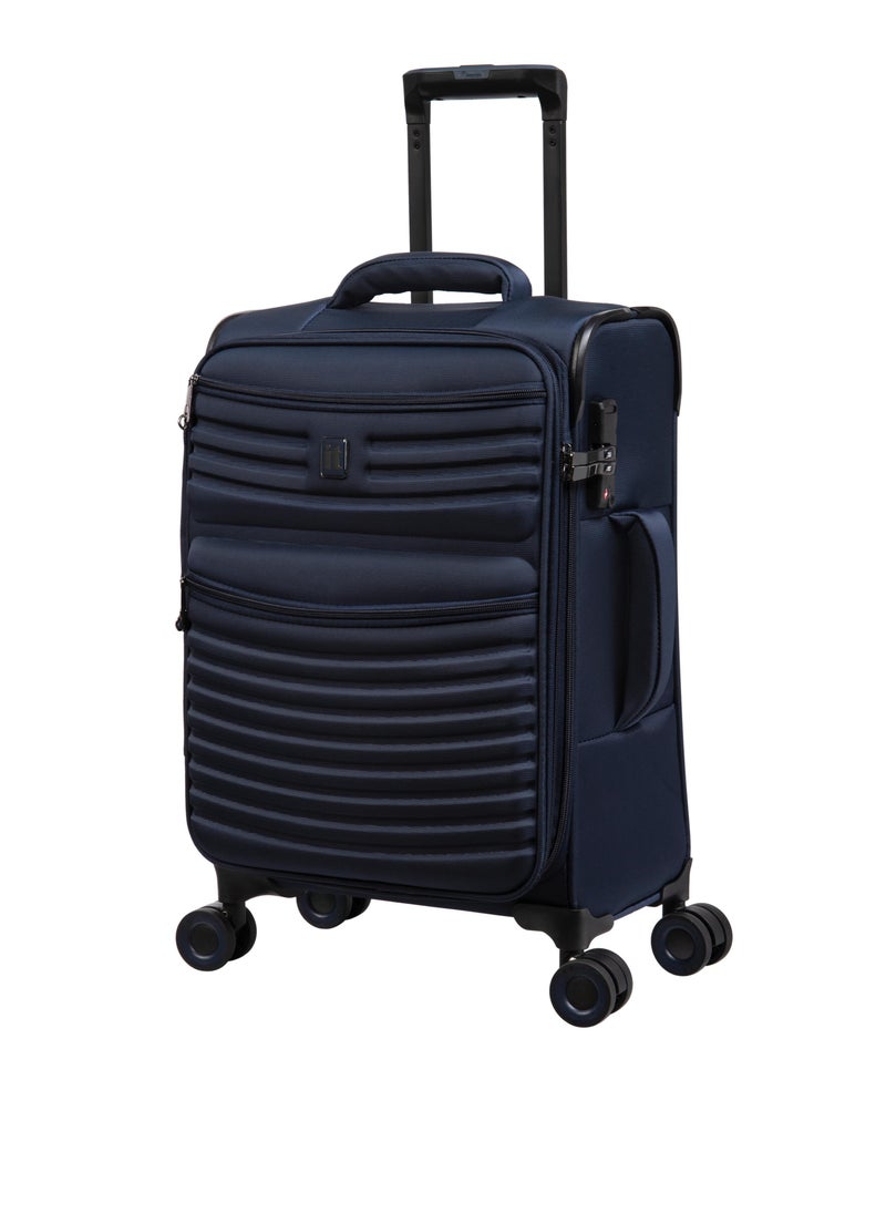 it Luggage it luggage UPPER LITE Precursor, Unisex Polyester Material Soft Case Luggage, 8x360 degree Spinner Wheels, Expandable Trolley Bag, Telescopic Handle, TSA lock, 12-2883B08, Size Cabin, Color Dress Blue  - Image 1