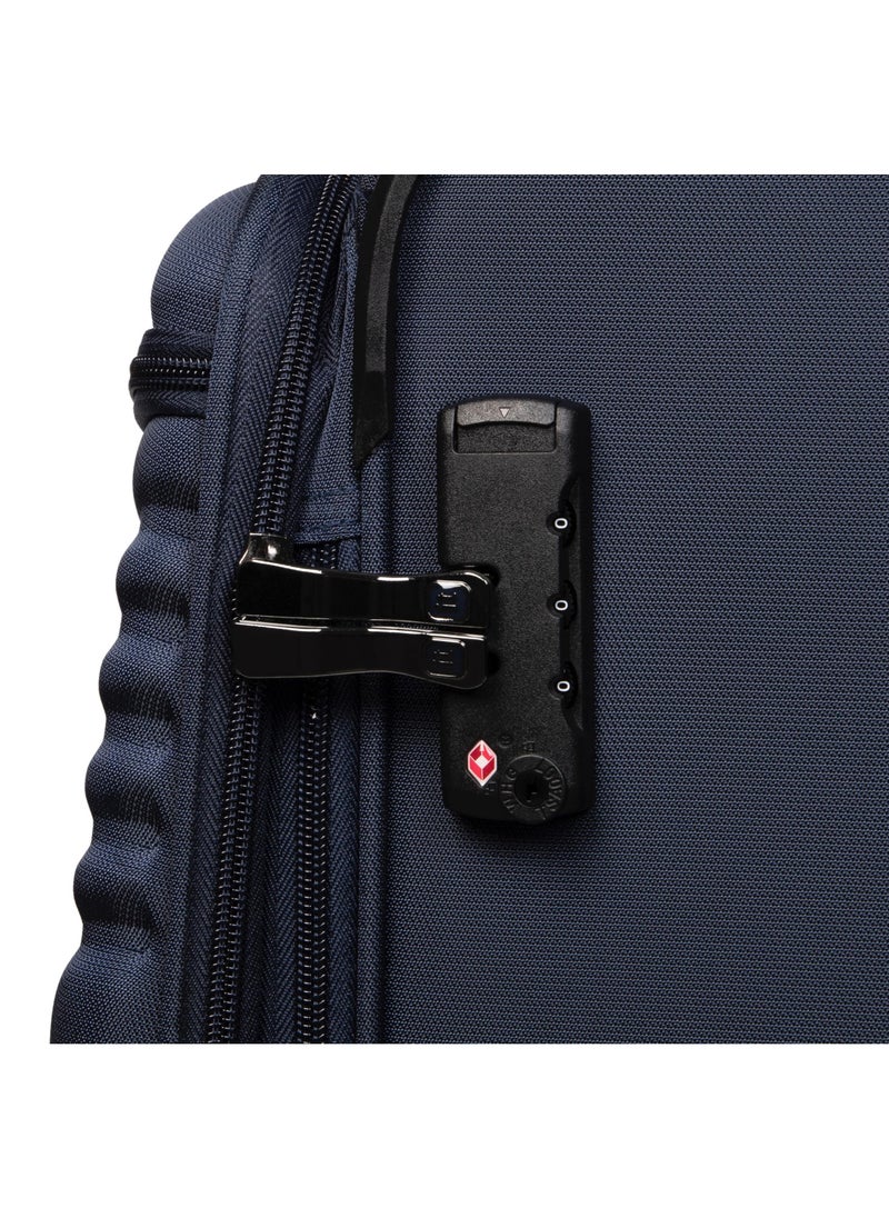 it Luggage it luggage UPPER LITE Precursor, Unisex Polyester Material Soft Case Luggage, 8x360 degree Spinner Wheels, Expandable Trolley Bag, Telescopic Handle, TSA lock, 12-2883B08, Size Cabin, Color Dress Blue  - Image 4