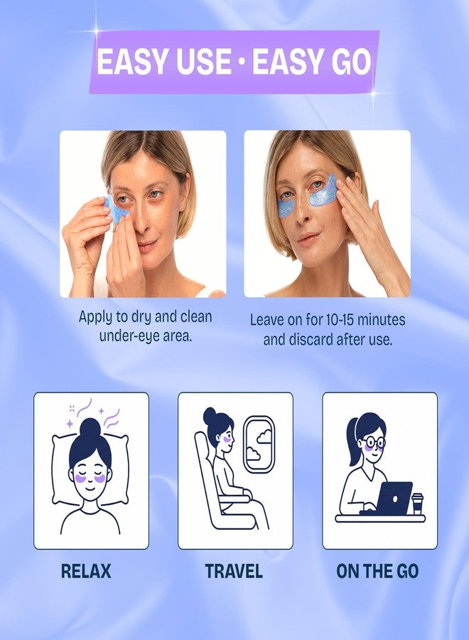 MAREE Under Eye Patches for Puffy Eyes and Dark Circles – Under Eye Mask with Collagen & Hyaluronic Acid – Undereye Mask Patches for Women – Parches para Ojeras Puffiness & Under Eye Bags | 12 Pair - Image 5