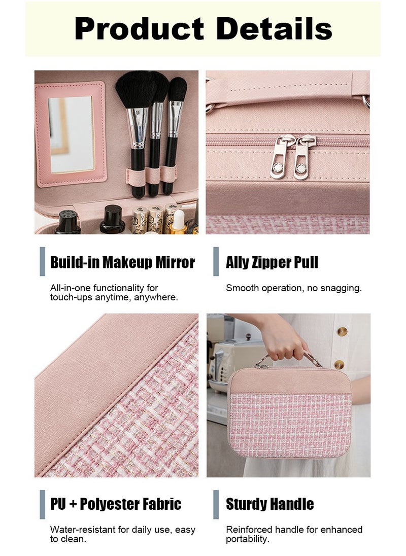 Generic ﻿Birthday gift for Ladies Handmaid of honor gift box makeup bag Wedding gift Bride Wedding Air Cushion Massage Comb Beauty Blender Pearl Handle Glass Bottle Towel Soap - Y19 ﻿  - Image 3