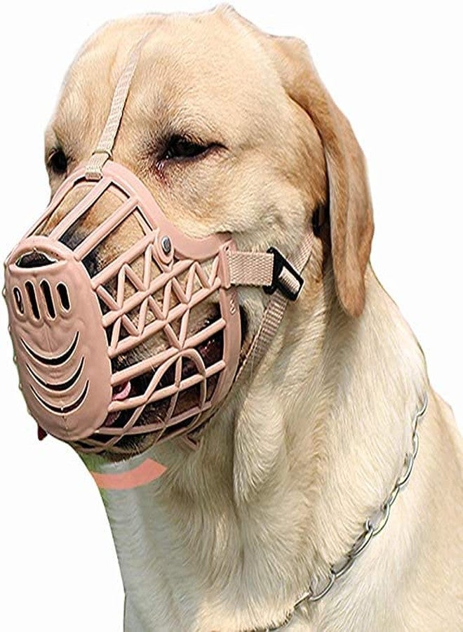 ksPups Dog Mouth I Cover Muzzle I Bite Guard with I Adjustable Handy I Strap Collar for Dog I (Muzzle Size-6) - Image 5