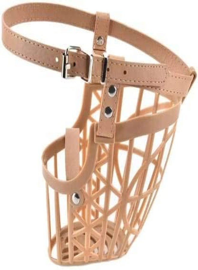 ksPups Dog Mouth I Cover Muzzle I Bite Guard with I Adjustable Handy I Strap Collar for Dog I (Muzzle Size-6) - Image 2