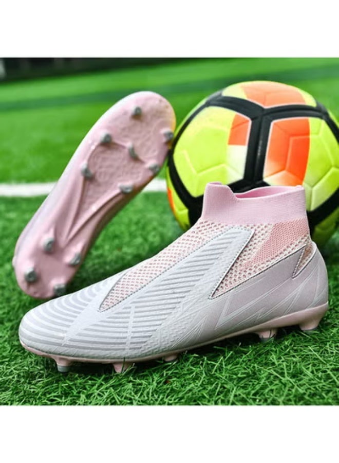 SKT Shiketro High-Top Lace-Free Adult Football Shoes Training Shoes Men's And Women's Outdoor Running Shoes - Image 2