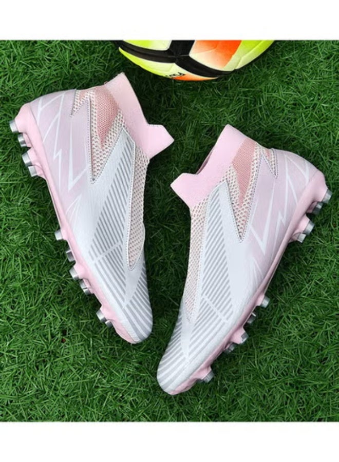 SKT Shiketro High-Top Lace-Free Adult Football Shoes Training Shoes Men's And Women's Outdoor Running Shoes - Image 5