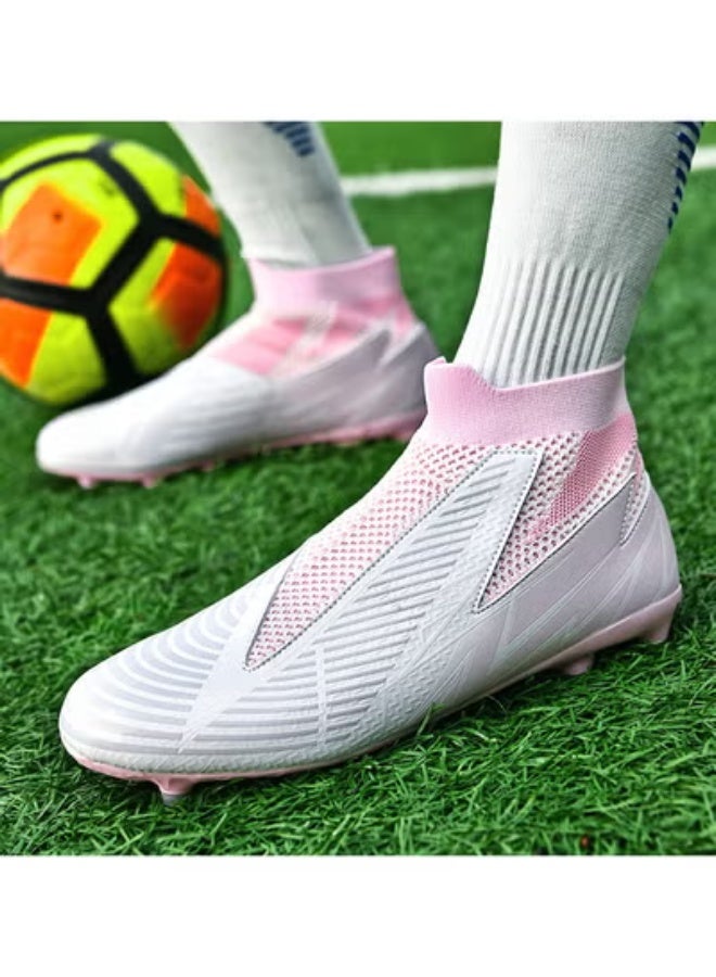 SKT Shiketro High-Top Lace-Free Adult Football Shoes Training Shoes Men's And Women's Outdoor Running Shoes - Image 4