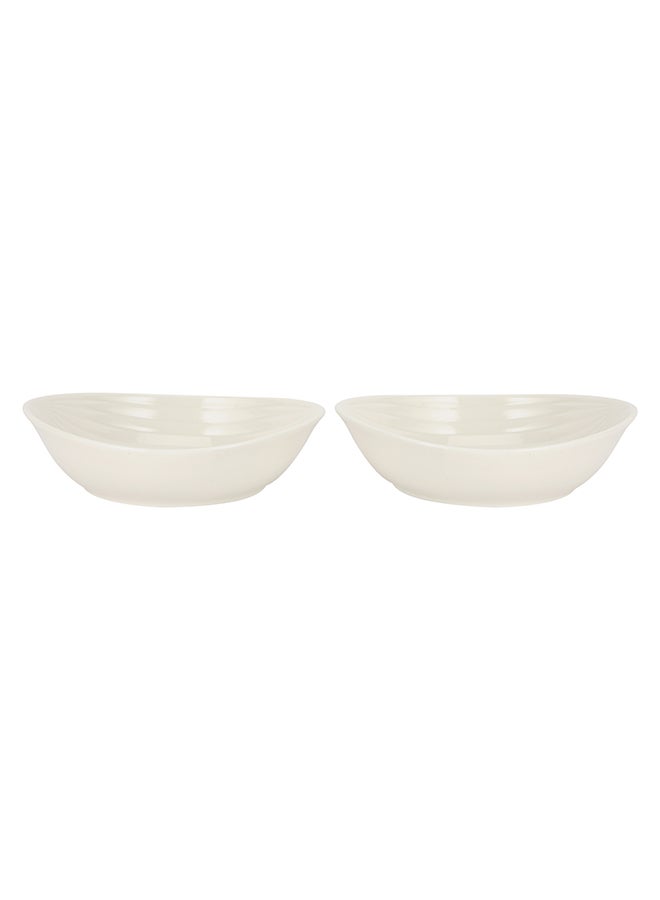 Royalford 6" Salad Bowl- RF12812/ Pack of 2 Round-Shaped Porcelain White Bowls/ Non-Toxic and Hygienic, Food-Grade Material/ Dishwasher and Freezer Safe, Perfect for Serving Salads, Fruits, Snacks, etc. - Image 5