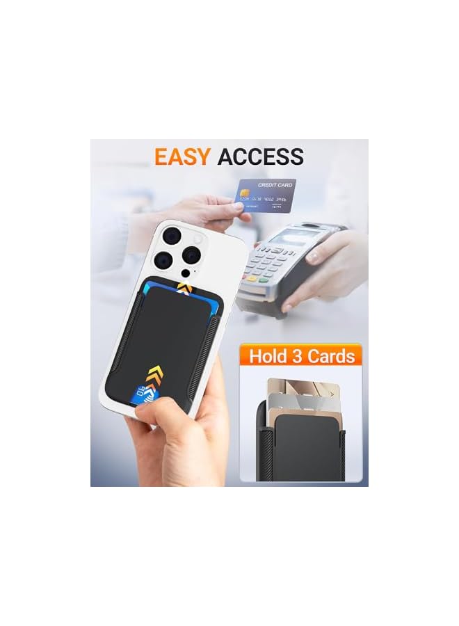 Green Tiger Magnetic Phone Wallet for Mag-Safe, Strong Magnetic Card Holder with Adjustable Bracket, Holds 3 Cards Securely, Slim and Stylish Black Design, Perfectly Compatible with iPhone Models - Image 5