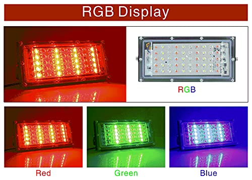 MLD 10W Multi Color Changing Crystal Led RGB Flood Light with Remote Waterproof Brick Floodlights for Decoration Lights |Red, Green, Blue| 10 Watt | Pack of 1 - Image 2
