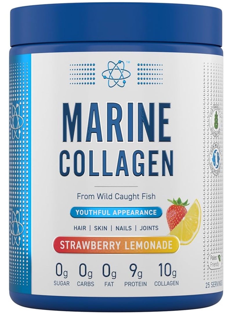 Applied Nutrition Marine Collagen Powder, Skin Hair Nails, Strawberry Lemonade, 300g  - Image 1