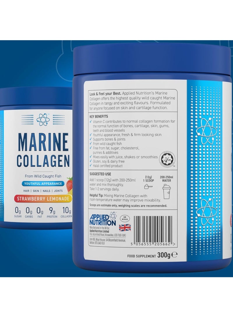 Applied Nutrition Marine Collagen Powder, Skin Hair Nails, Strawberry Lemonade, 300g  - Image 5