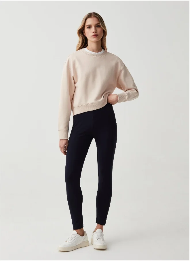 او في اس Stretch cotton leggings