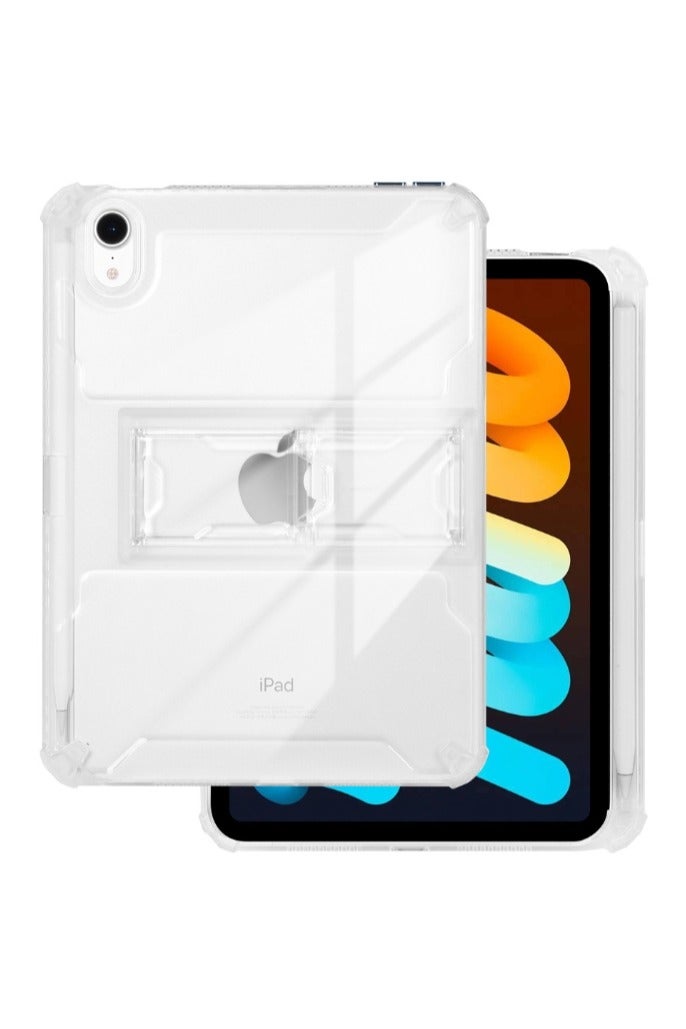 for iPad mini (2024/2021) 7th/6th 8.3-Inch Case Cover, flash ultra-thin shockproof hard protective cover with bracket, built-in bracket, TPU inner bumper - Image 1