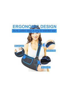 Y&D Arm Sling, for Shoulder Injury Rotator Cuff Torn Wrist and Elbow Surgery, Sling Adjustable Padded Dislocation Sprain Brace, Immobilizer Left&Right (Uniform Size)  - Image 2