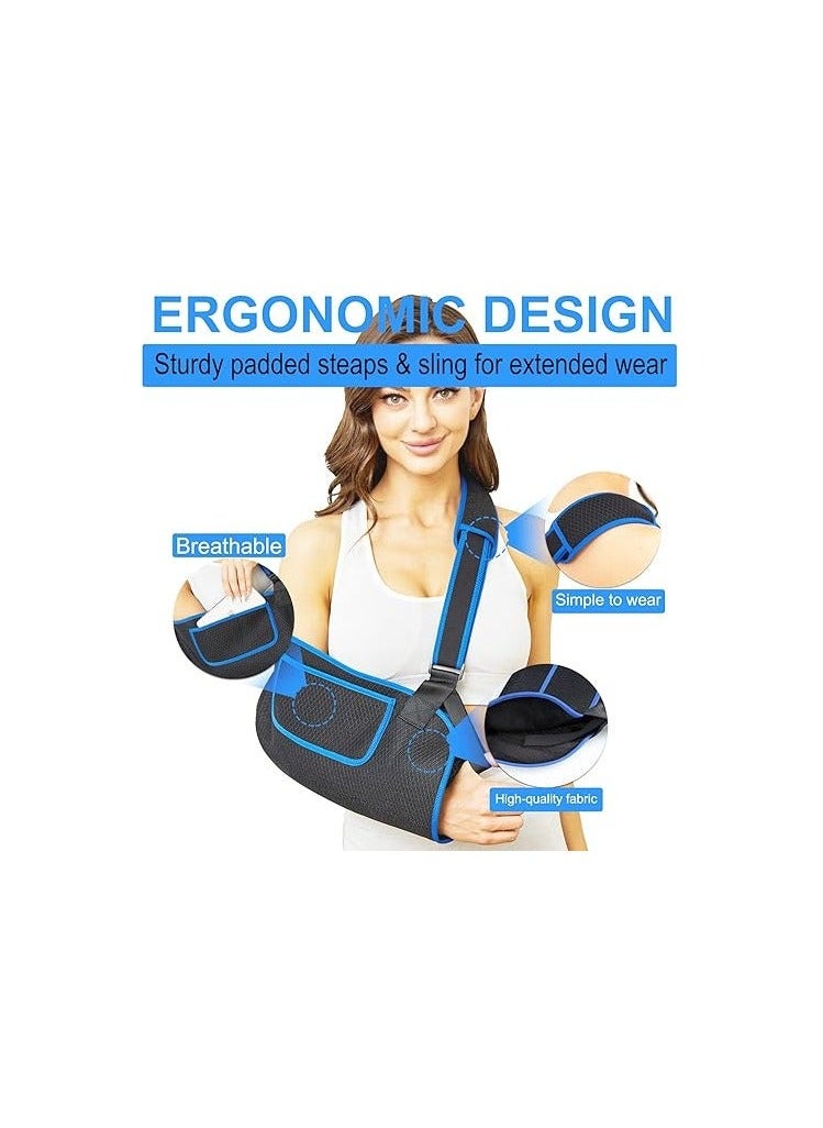 Y&D - Arm Sling, for Shoulder Injury Rotator Cuff Torn Wrist and Elbow Surgery, Sling Adjustable Padded Dislocation Sprain Brace, Immobilizer Left&Right (Uniform Size) - Image 1