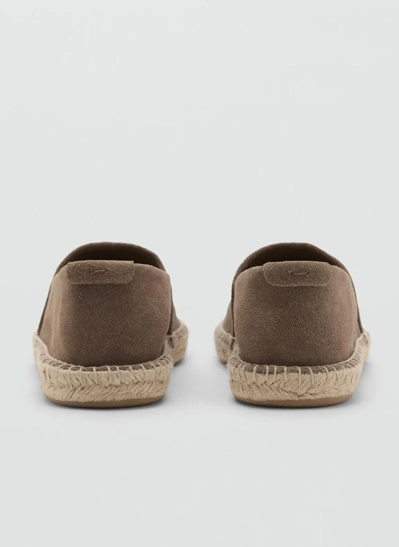 Mango Man Jute suede espadrilles