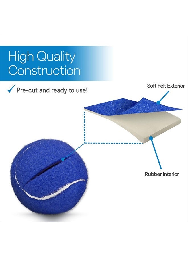 RMS Walker Glide Balls - A Set of 4 Balls with Precut Opening for Easy Installation, Fit Most Walkers (Blue)  - Image 4
