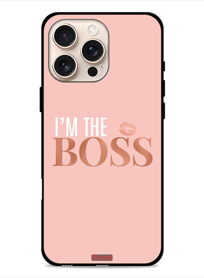 Tolwak Apple iPhone 16 Pro Protective Case Cover I Am The Boss - Image 1