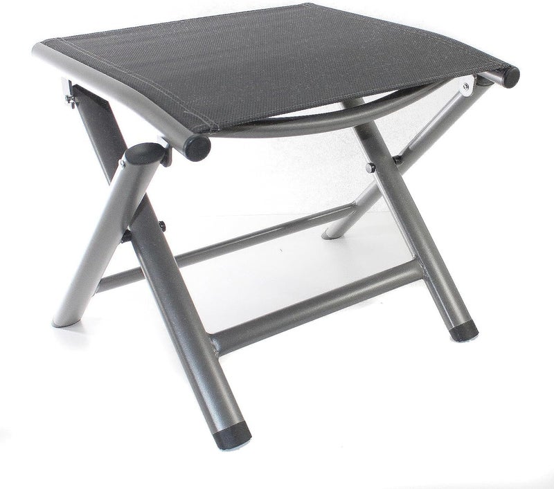 Abhsant Abhsant Foldable Garden Stool Footstool Folding Stool footrestPatio Stool Garden Chair Folding Chair with Aluminum Frame and textilene Cover AB01  - Image 1