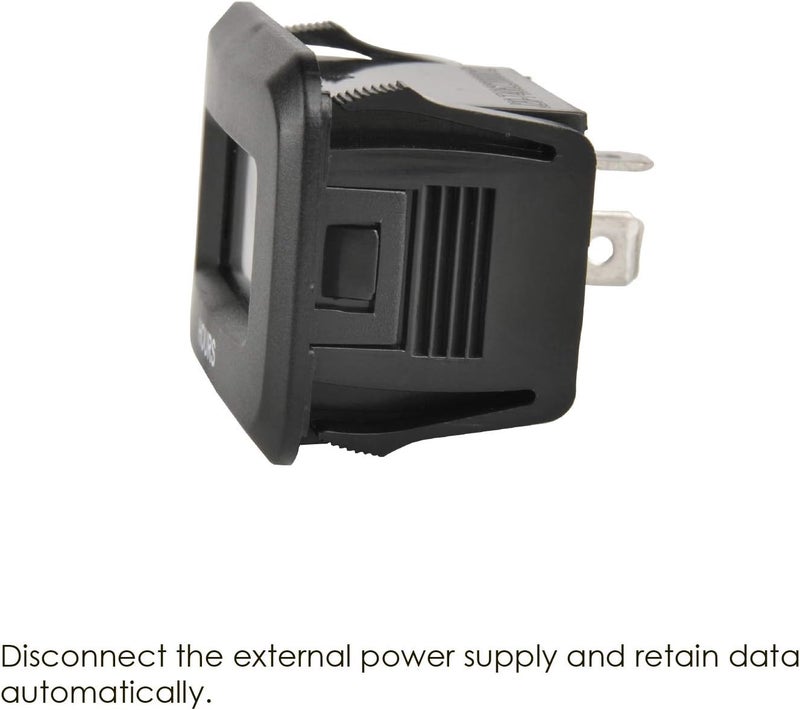 Jayron Hour Meter Gauge DC 5V to 60V Voltage,Maintenance Timer Accumulated Data Waterproof Design for Small Engines,Such as Generator Lawn Mower Dirt Bike Riding Mower Boat Outboard Motor - Image 3