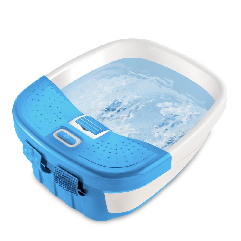 HoMedics حمام القدم هوميدكس بابل بليس ديلوكس مع تدليك حراري لقوس القدم، 3 ملحقات ضغط نقاط، واقي رذاذ، عقد مرتفعة تخلق فقاعات، تحسن الدورة الدموية، تهدئة العضلات المتعبة - Image 4