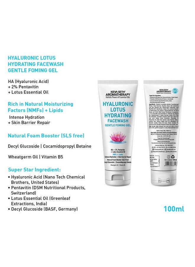 KEYA SETH AROMATHERAPY, DEVICE OF DROP Keya Seth Aromatherapy Face Wash (Hyaluronic Lotus) - Image 2