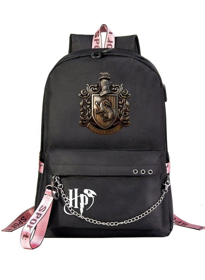 Harry Potter Cartoon Printed Youth Large Capacity Men's and Women's Shoulders