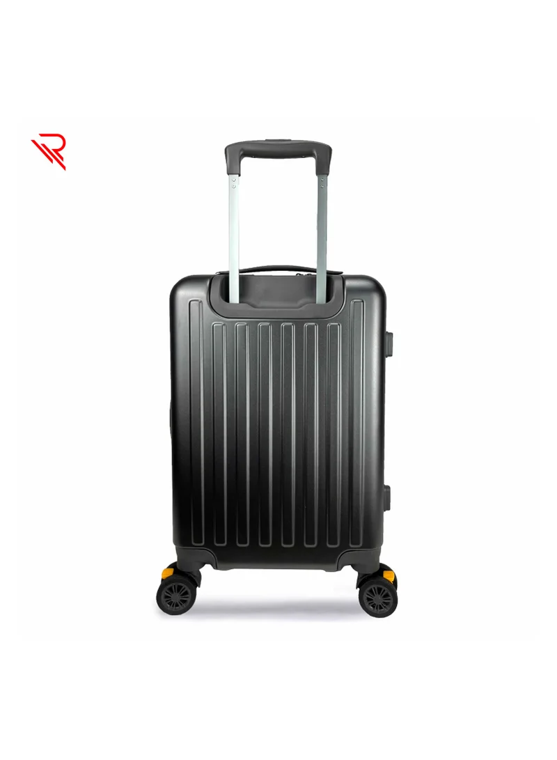 Reflection REFLECTION Premium Quality Business Travel Carry On Hardside Luggage with Front Open Laptop Compartment and 4 Spinner Wheels, Grey, 20 inches