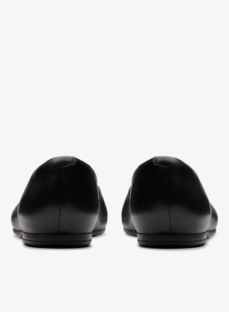 clarks Livia Lily Black Leather Ballerinas - Image 5