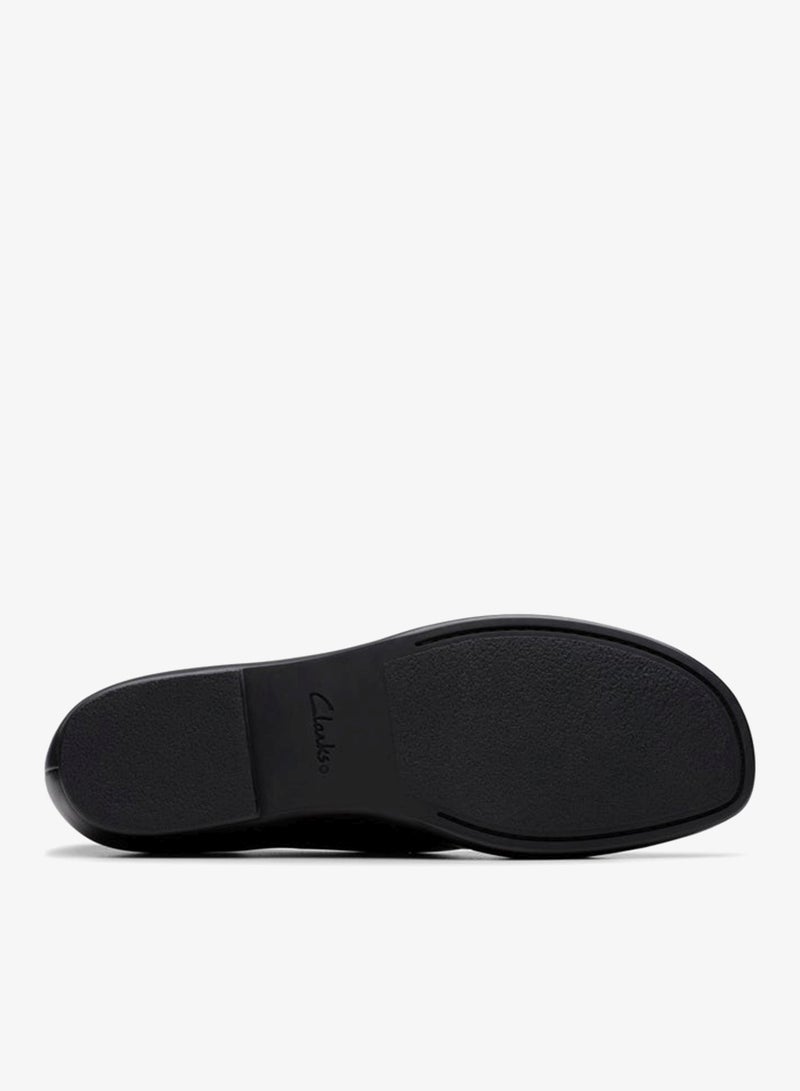 clarks Livia Lily Black Leather Ballerinas - Image 3