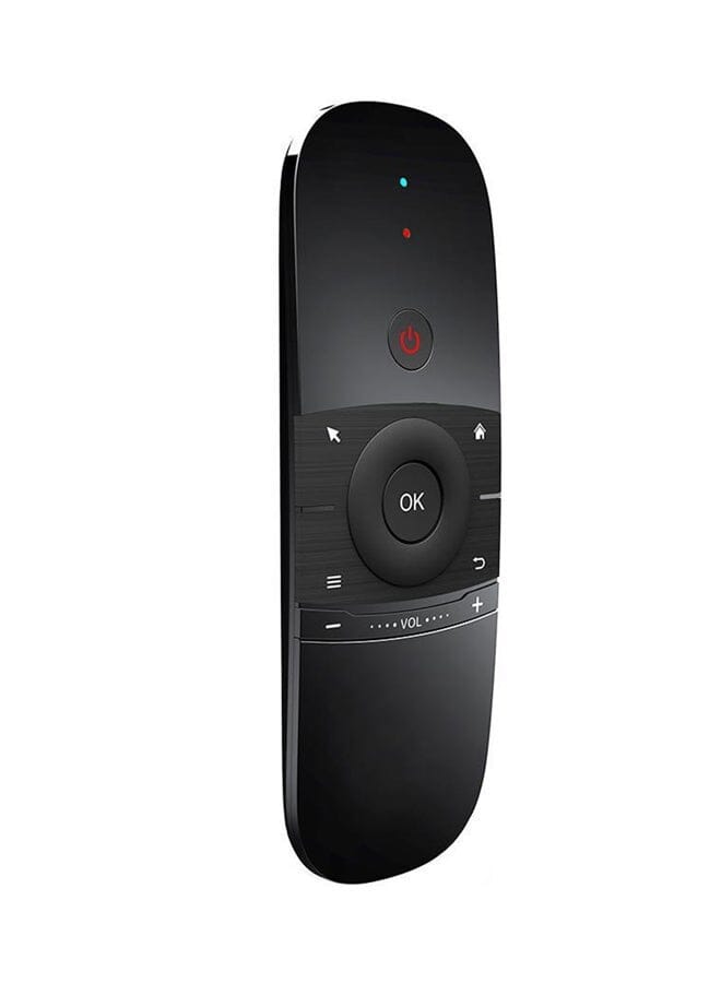 W1 Keyboard Mouse Wireless 2.4G Fly Air Dual Side Ir Remote Control Black