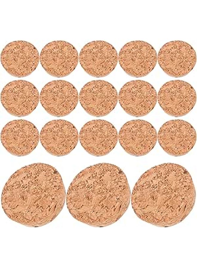 20pcs Natural Cork Stoppers For Wine Bottles Sealed Cone Shaped Home Bar Use - Image 1