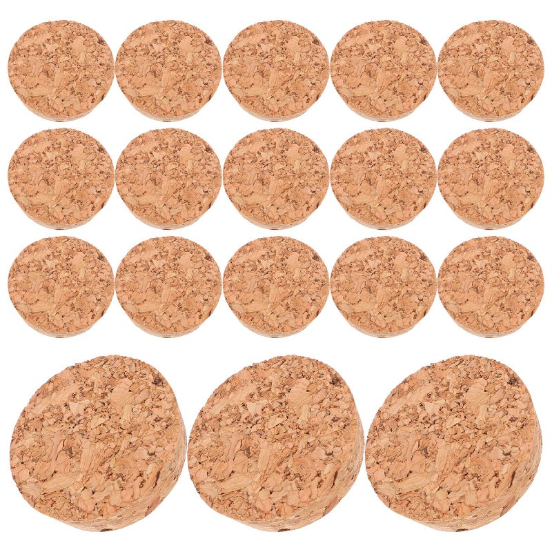 20pcs Natural Cork Stoppers For Wine Bottles Sealed Cone Shaped Home Bar Use - Image 2