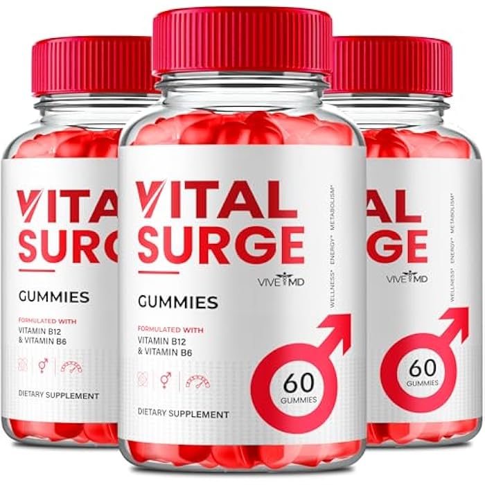 VIVE MD Vital Surge ACV Gummies, Vital Surge Advanced 1000MG Apple Cider Vinegar Gummys, VitalSurge - Maximum Strength, Keto + ACV and Vitamin B12, VitalSurge ACV Keto All Natural Formula Reviews (3 Pack) - Image 1