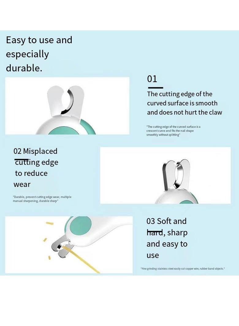 Generic Professional pet cat. Dog nail clippers LED light pet clippers to avoid damaging blood lines  - Image 2