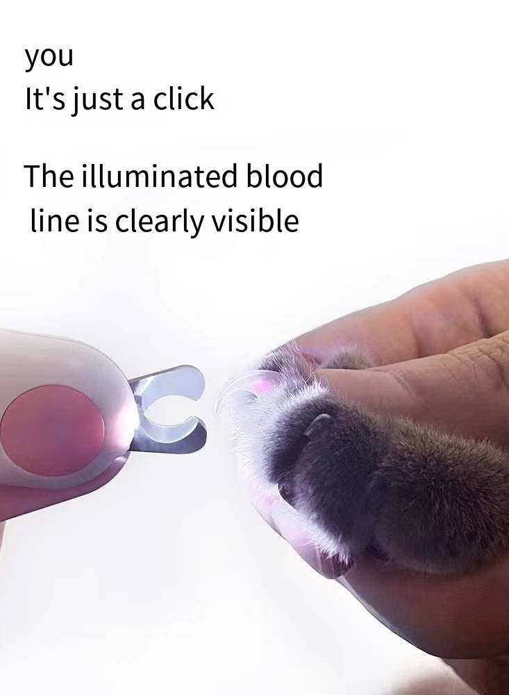 Generic Professional pet cat. Dog nail clippers LED light pet clippers to avoid damaging blood lines  - Image 5