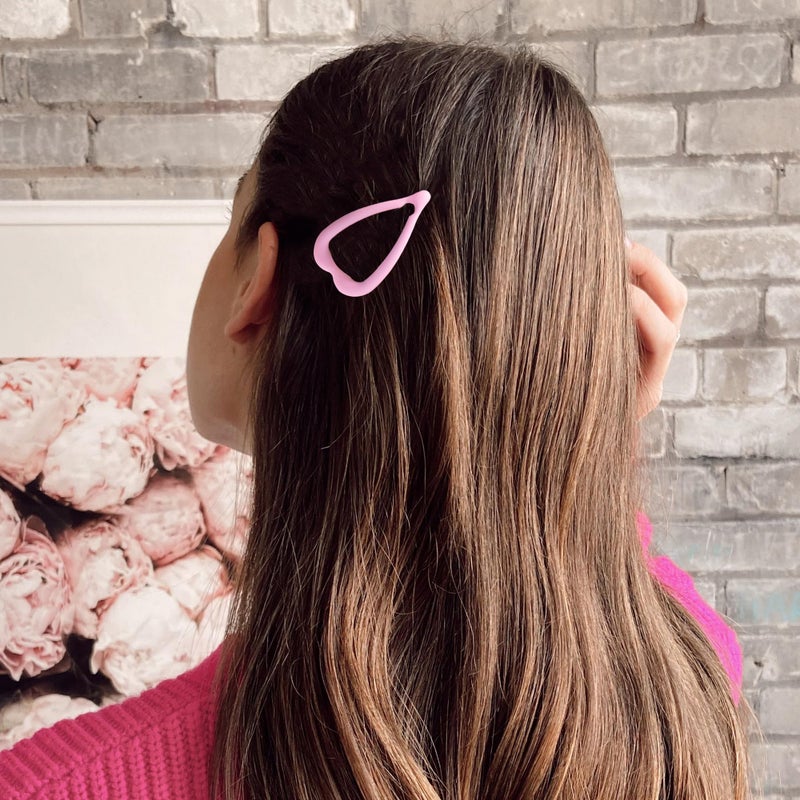 Cptots 12 PCS Metal Snap Hair Clips Heart Shape Barrettes for Women Non Slip Accessories For Thick and Thin Fine Hair,Pink,1.9 x 1.1 Inches. - Image 4