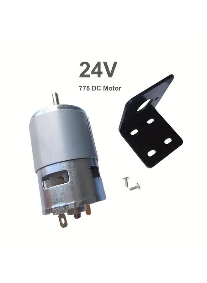 775 محرك تيار مستمر مع حامل 12 فولت 24 فولت 6000 12000 دورة في الدقيقة عالي السرعة وعالي العزم - Image 1
