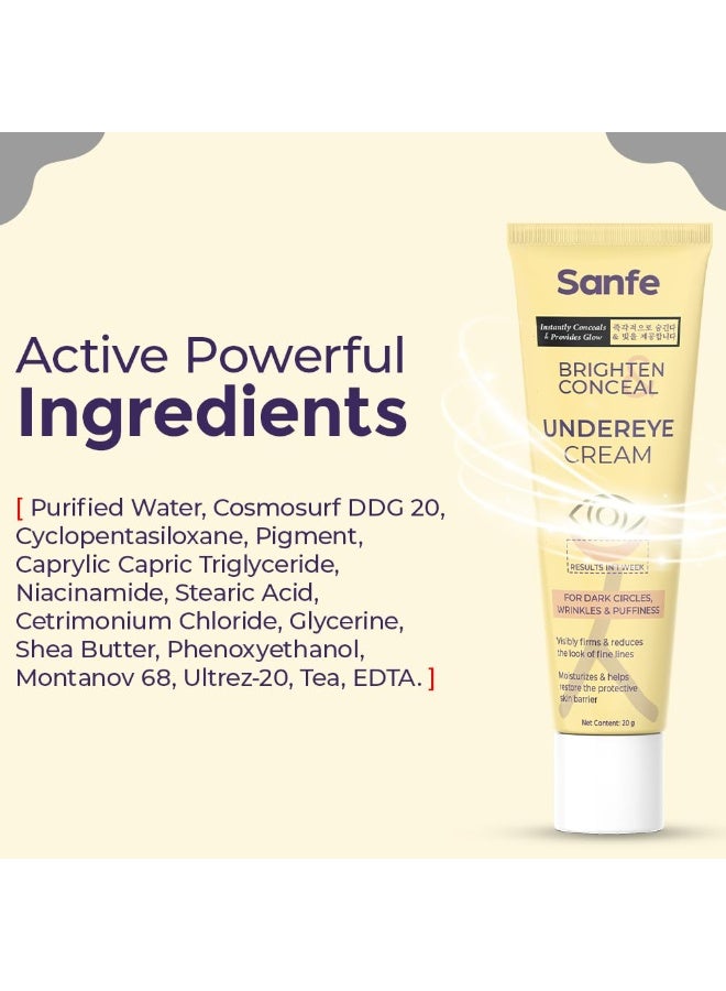 Sanfe Brighten & Conceal Undereye Cream, 20g - Image 1