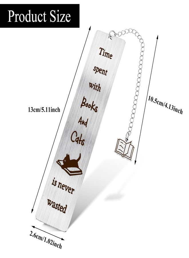 Dimeho Cat Bookmark - Cute Lovers Gifts for Reading - Funny Book Marks for Cat Mom, Friend Birthday, Christmas - Accessories for Women Men - Image 2